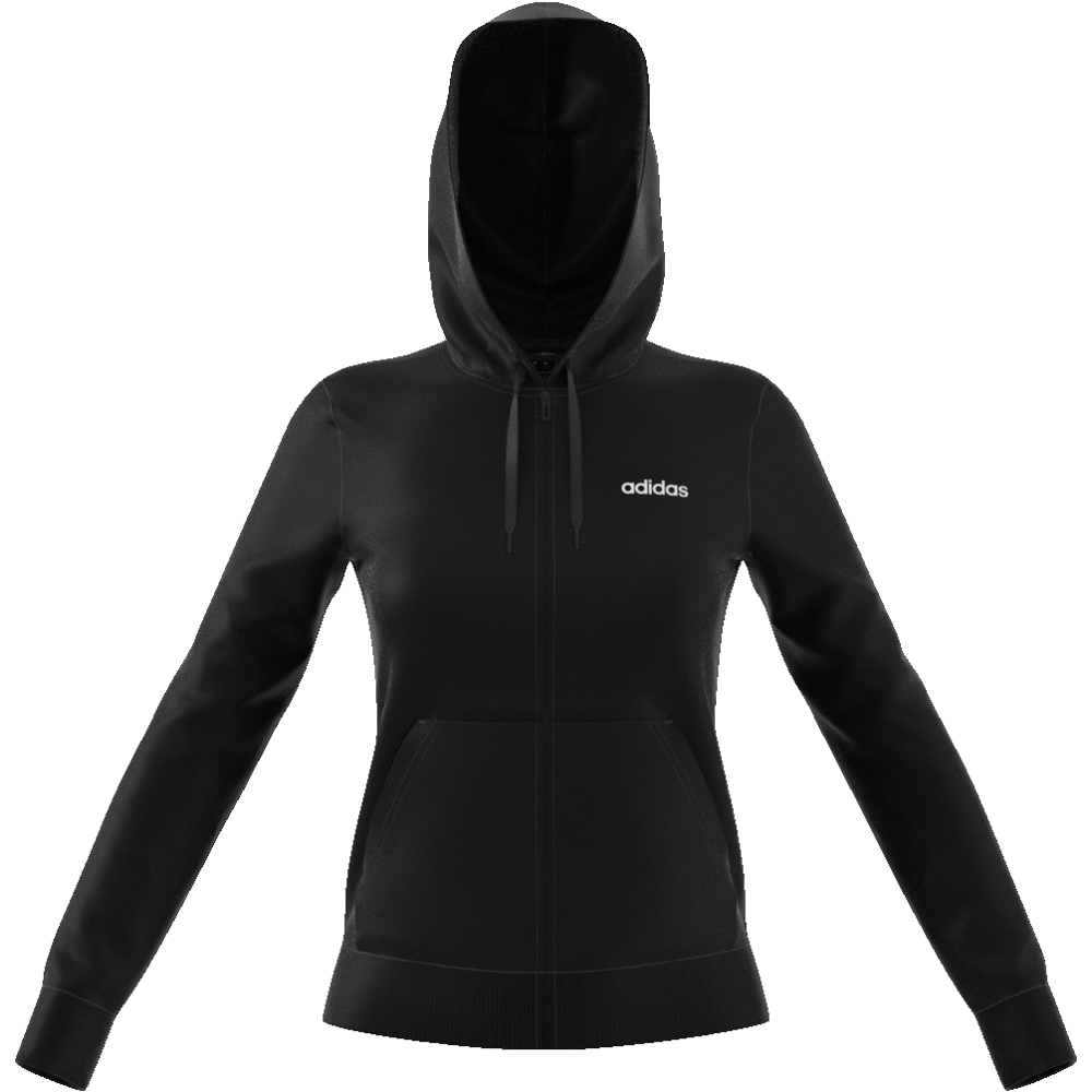 DP2414 Essentials Solid Full Zip Hoodie black/white