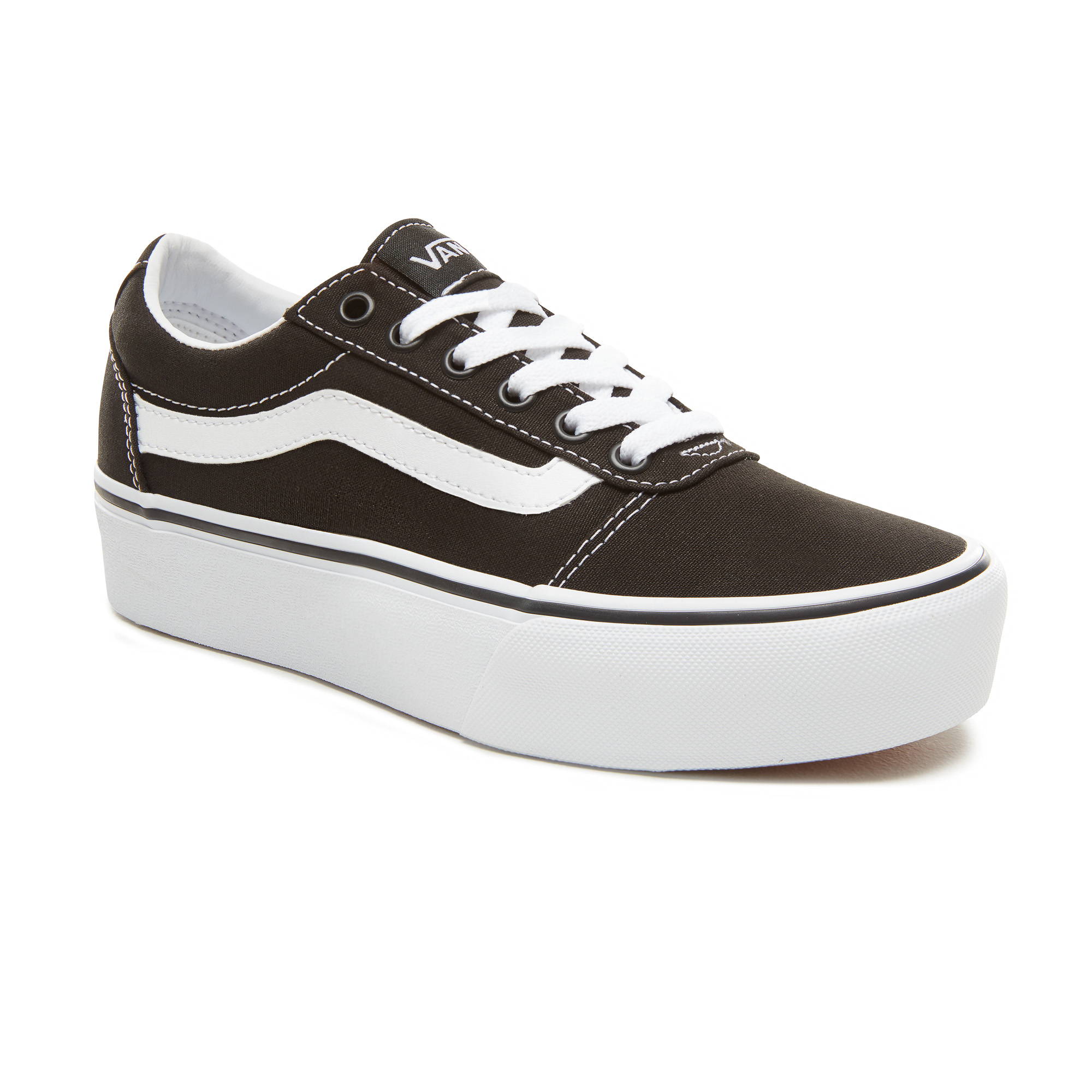 WM WARD PLATFORM (CANVAS) BLACK/WHITE