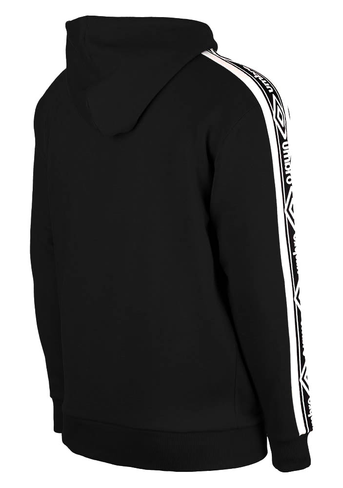 65506U-FL3 TAPED FZ HOODIE BLACK / BRILLIANT WHITE