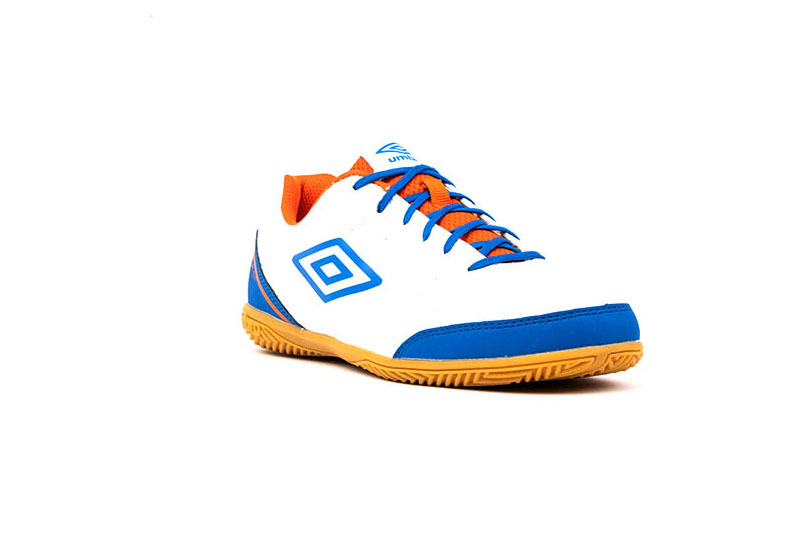 81583U-HL9 UMBRO SALA CT - JNR WHITE / REGAL BLUE / TANGERINE TANGO