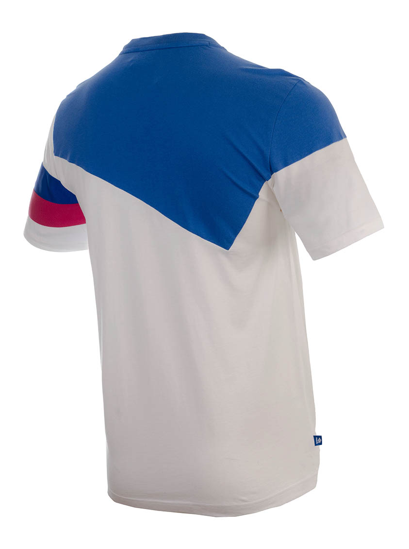UMTM0336-Z1P SECTOR CREW TEE BRIGHT WHITE/DAZZLING BLUE/SORBET