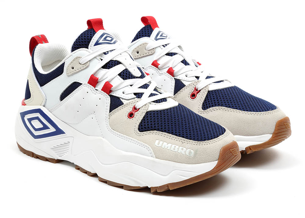81586U-HZH UMBRO RUN M WHITE / DARK NAVY / OFF WHITE / VERMILLION
