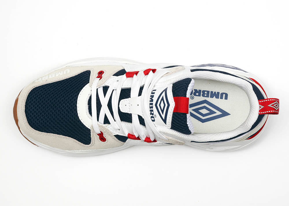 81586U-HZH UMBRO RUN M WHITE / DARK NAVY / OFF WHITE / VERMILLION