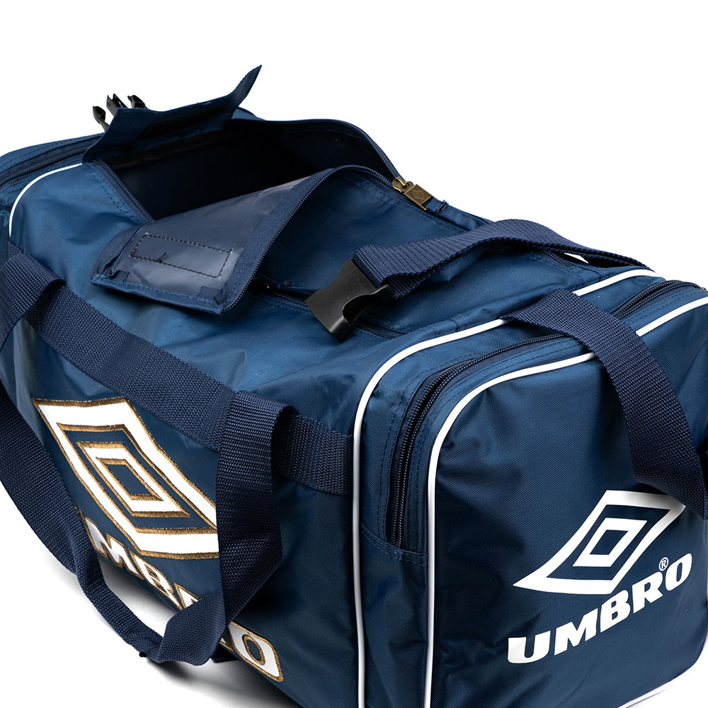 30775U-C5D RETRO SMALL HOLDALL BLUE / WHITE / BRONZE