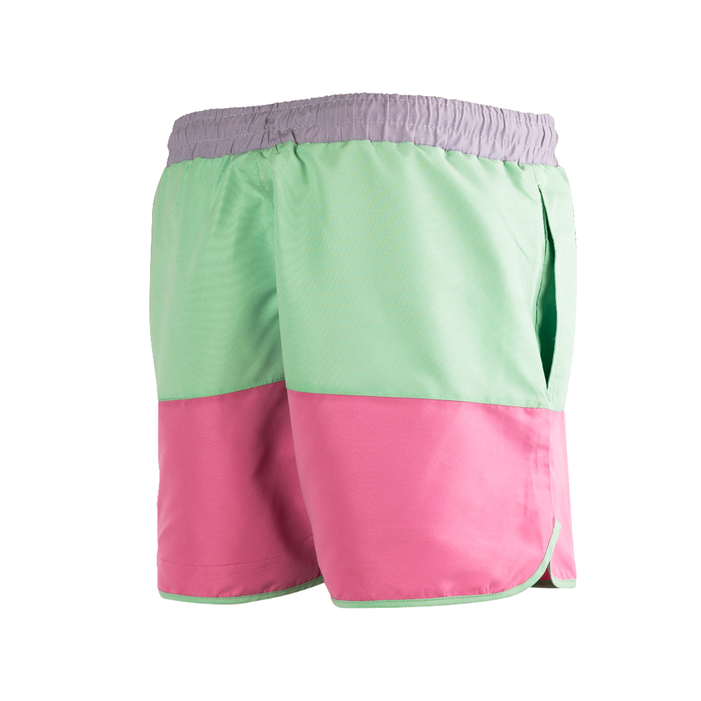 C10007-JJ6-ETHOS SWIM SHORT ASH GREY / CASSIS / AQUA MINT