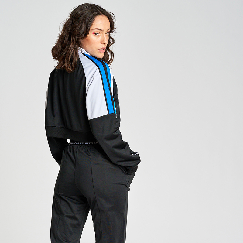 C20021-BS0-ALBA TRACK JACKET - WMNS BLACK / WHITE / ELECTRIC BLUE