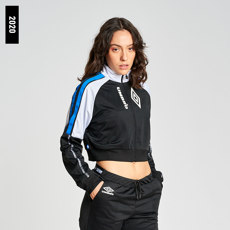C20021-BS0-ALBA TRACK JACKET - WMNS BLACK / WHITE / ELECTRIC BLUE