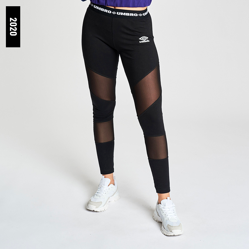 C20014-JJE-PELO COTTON LEGGINGS - WMNS BLACK / BRIGHT WHITE