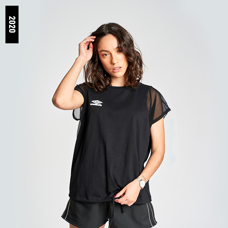 C20007-090-AMAL CROP SLEEVELESS TEE - WMNS BLACK / WHITE