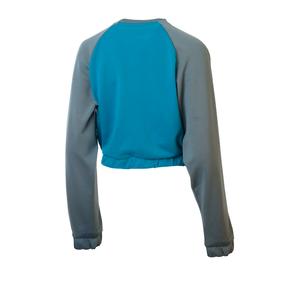 C20013-JL5-PELO CREW SWEAT - WMNS BLUE LEAD / SKYDIVE / WHITE