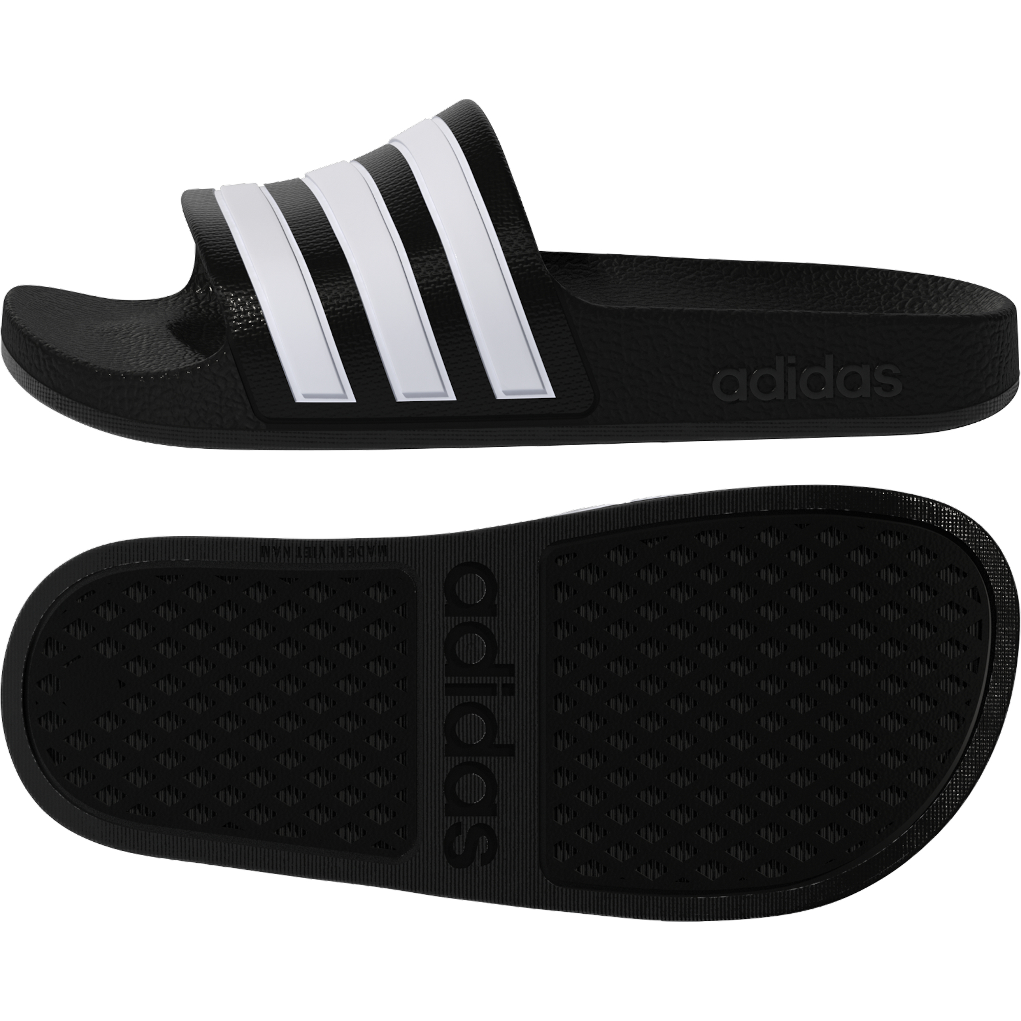 ADILETTE AQUA K core black/ftwr white/core black