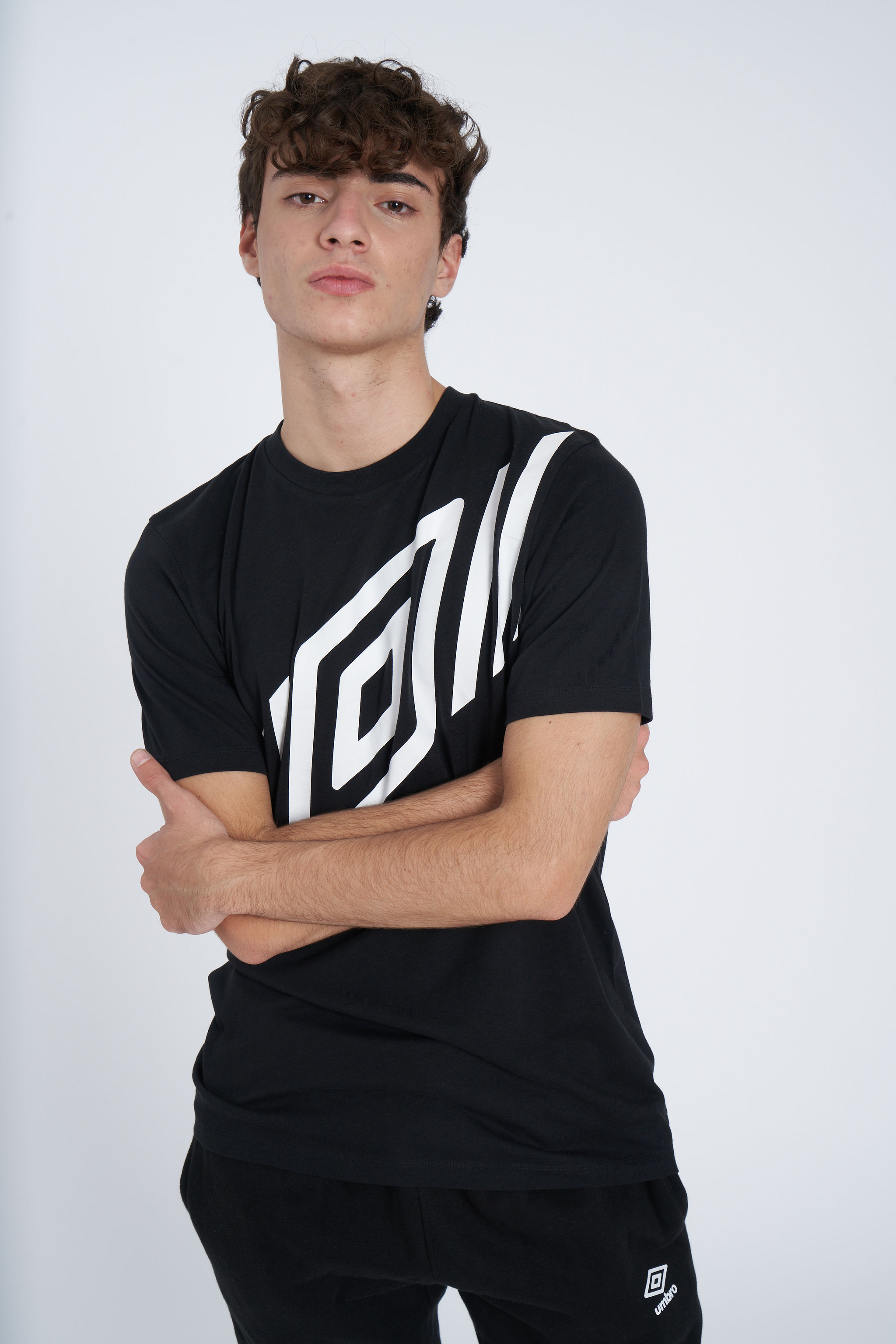 FW DIAMOND SASH GRAPHIC TEE BLACK