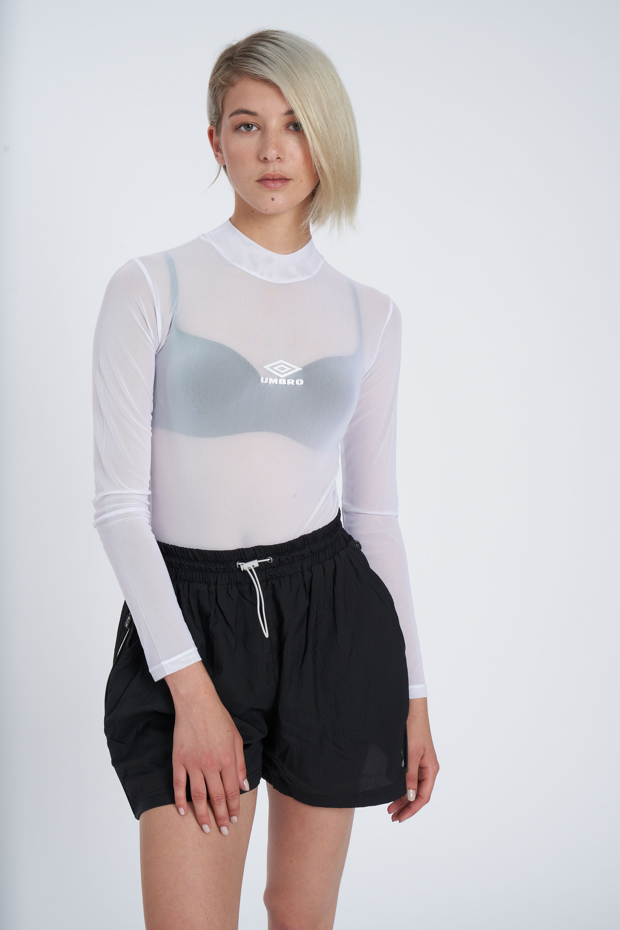 UMBRO REFLECTIVE TECH MESH BODYSUIT - WMNS WHITE