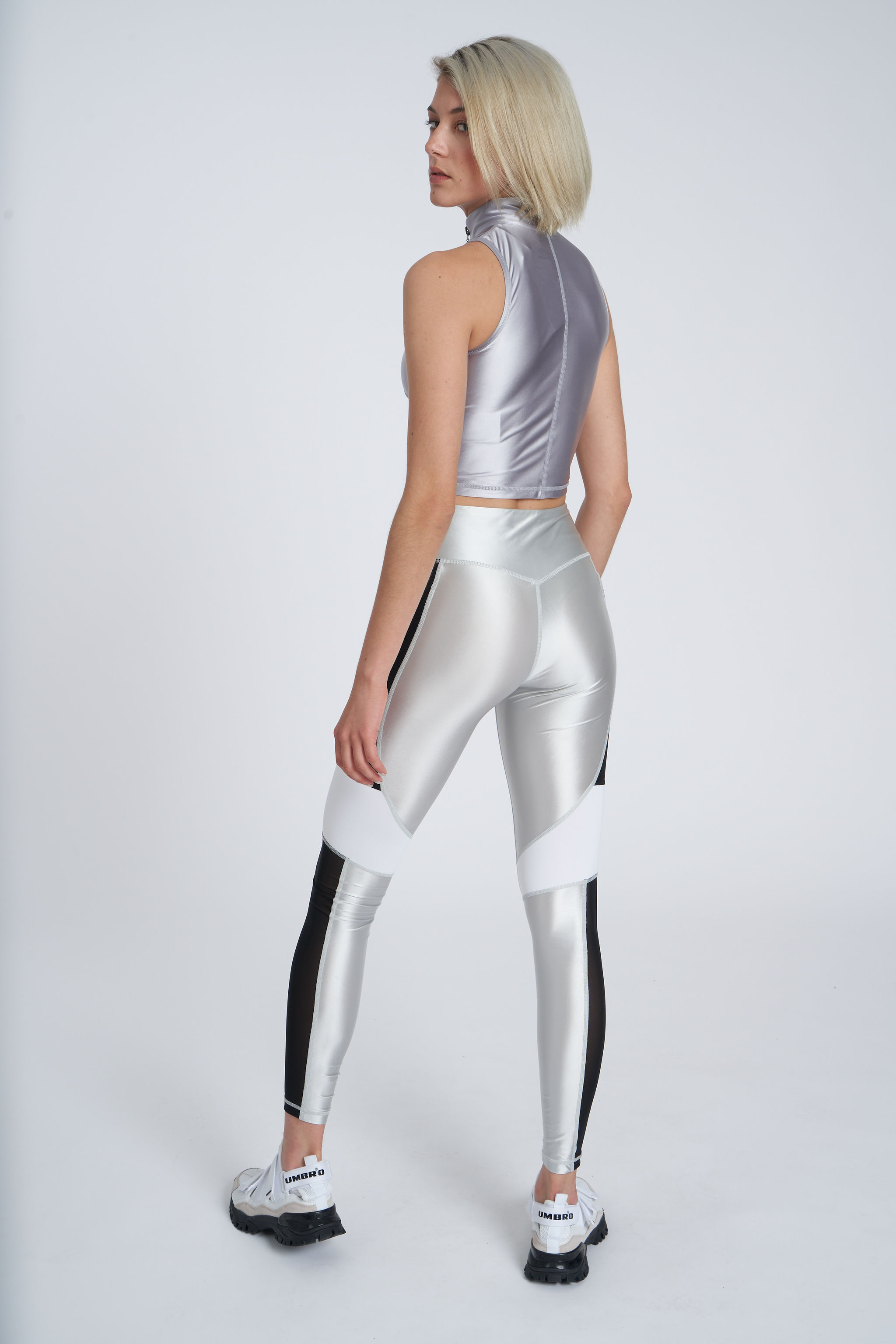 UMBRO REFLECTIVE TECH PERFORMANCE TIGHT - WMNS MIST / BLACK / REFLECTIVE