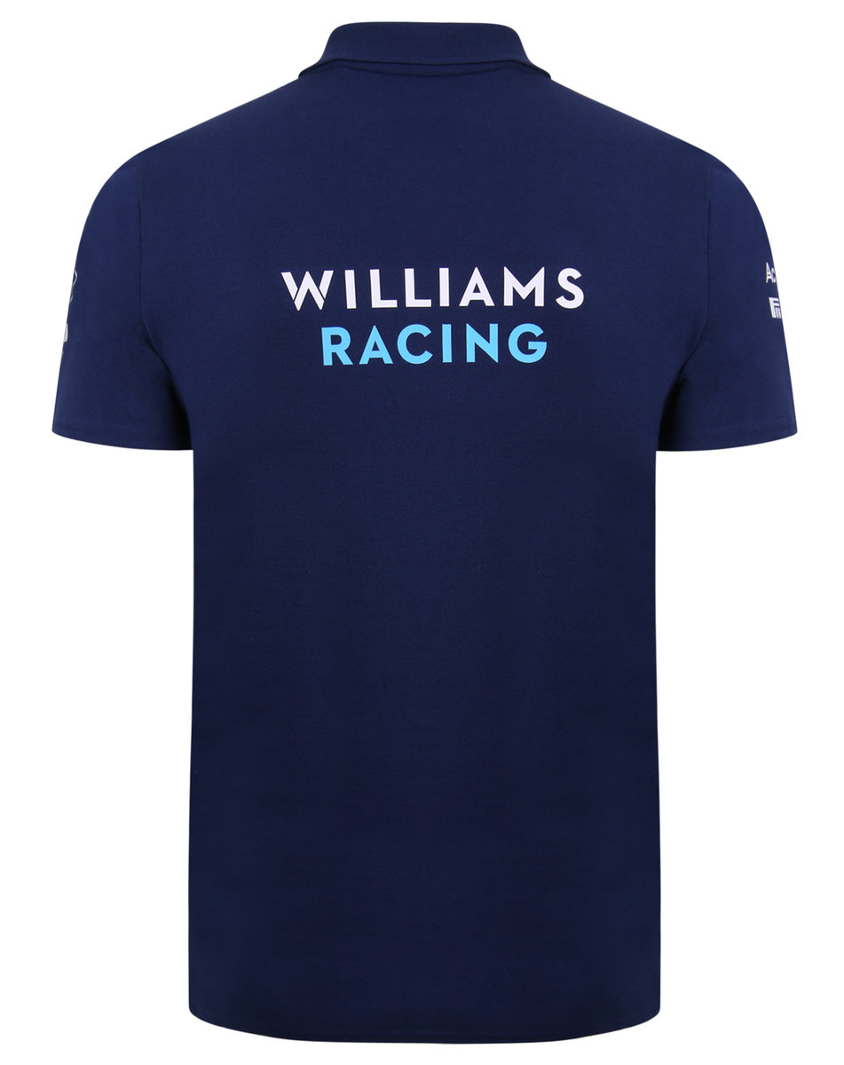 WILLIAMS RACING MEDIA POLO MEDIEVAL BLUE / BRILLIANT WHITE