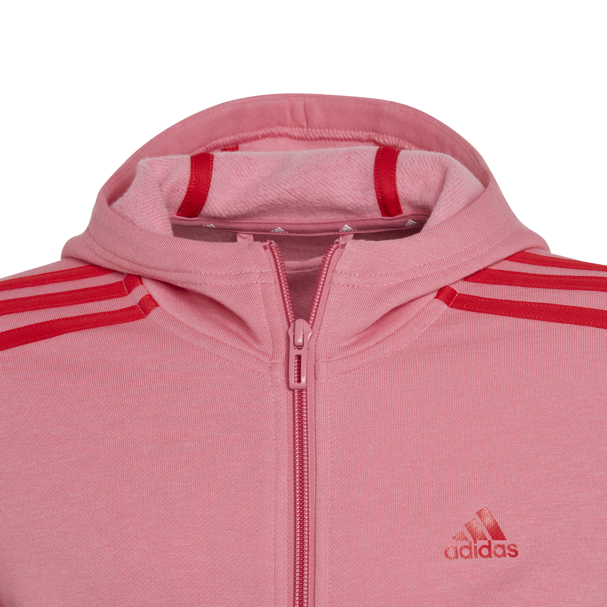 ADIDAS GIRLS ESSENTIALS 3S FLEECE FULL-ZIP