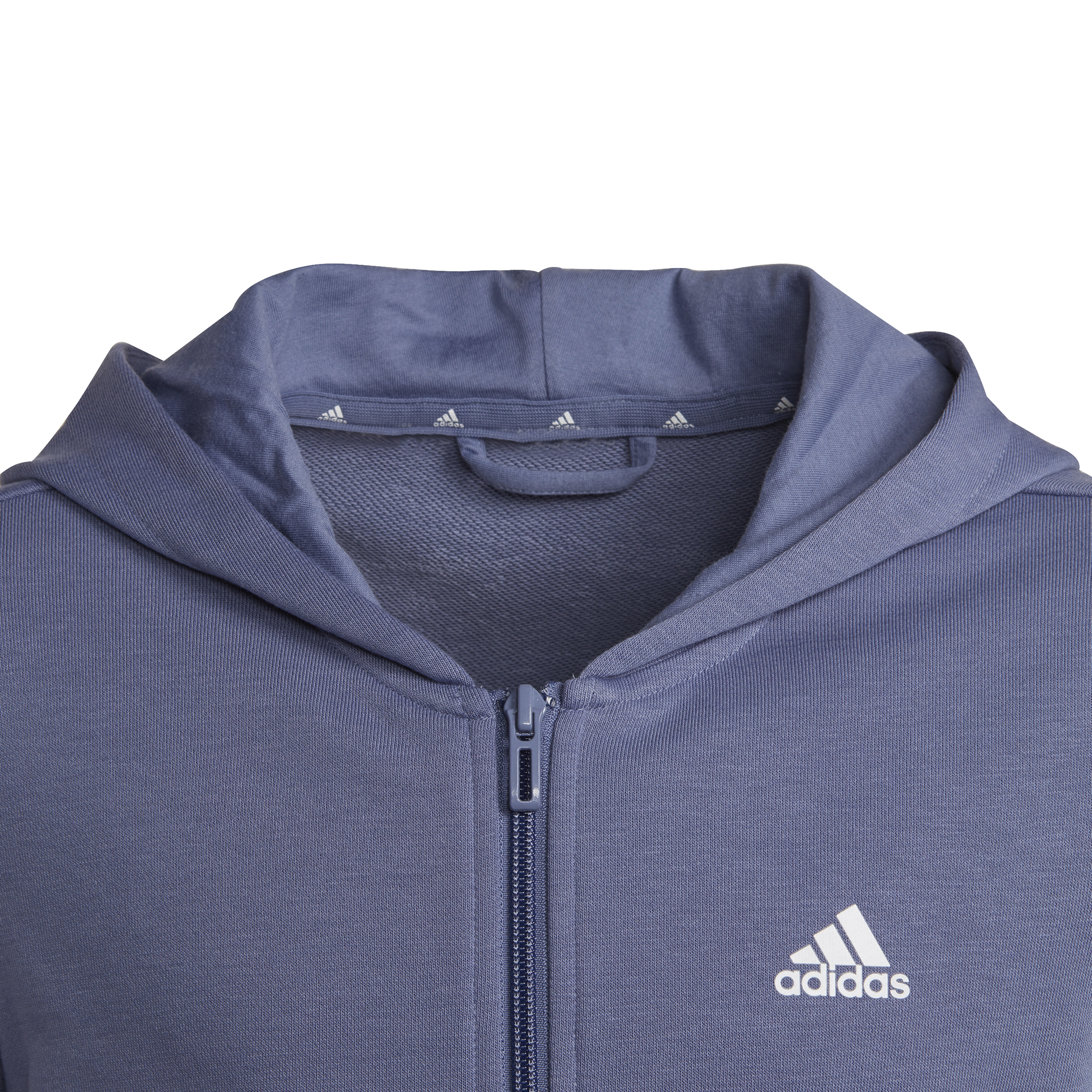 ADIDAS GIRLS ESSENTIALS LOGO FULL-ZIP HOODIE