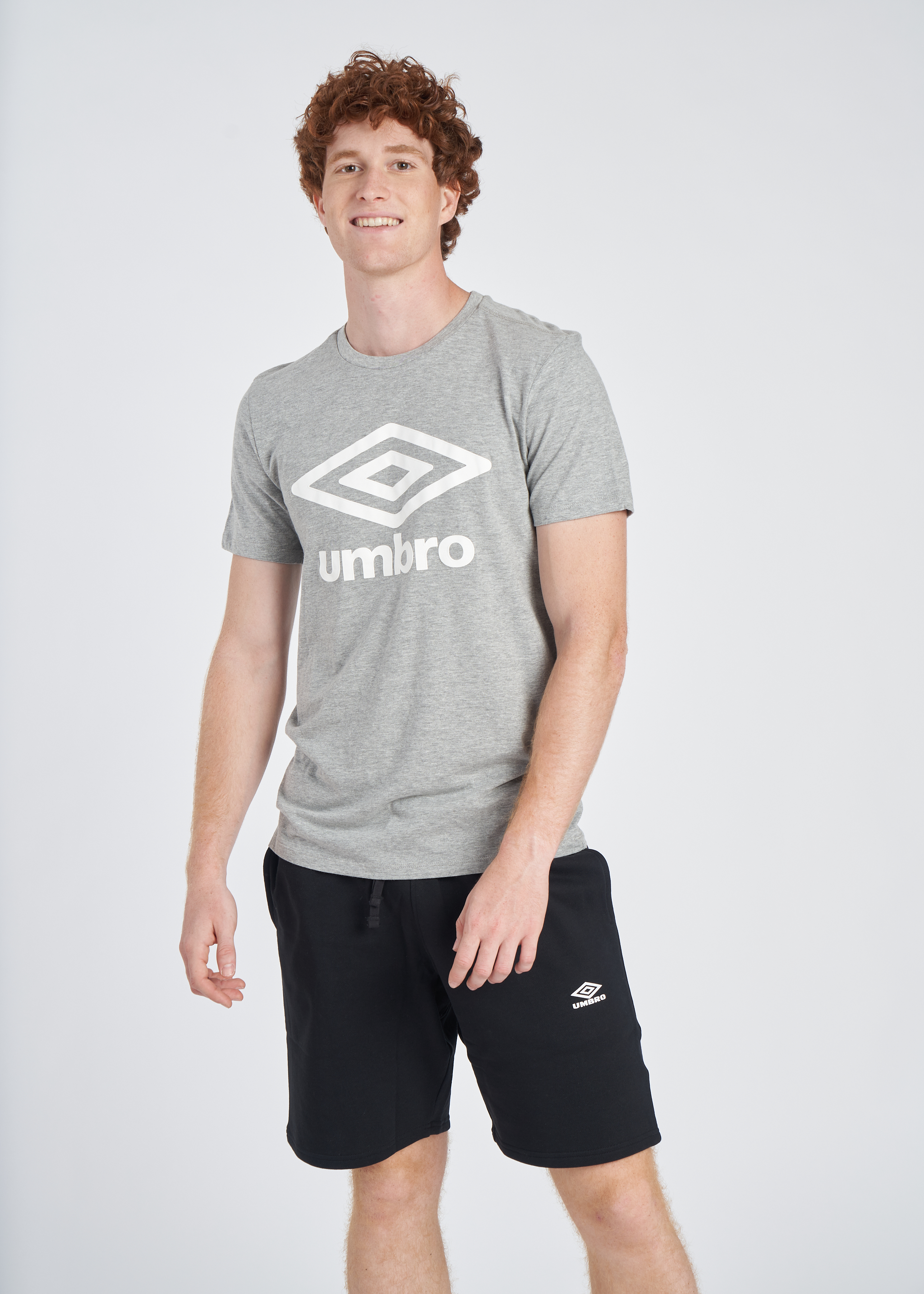 Camiseta Umbro Large Logo Cotton Tee Grey