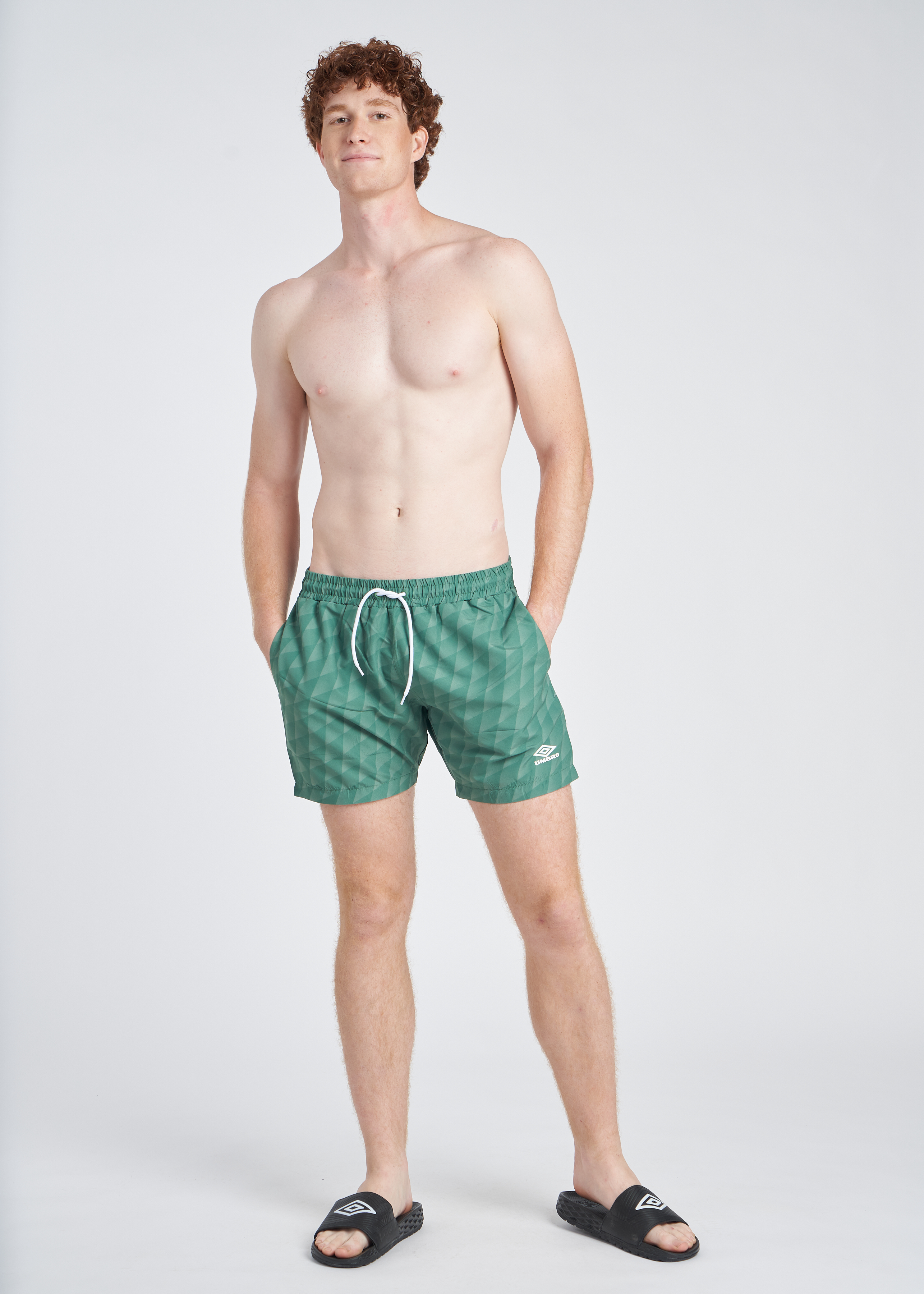 Bañador Umbro Printed Swim Short Dark Ivy