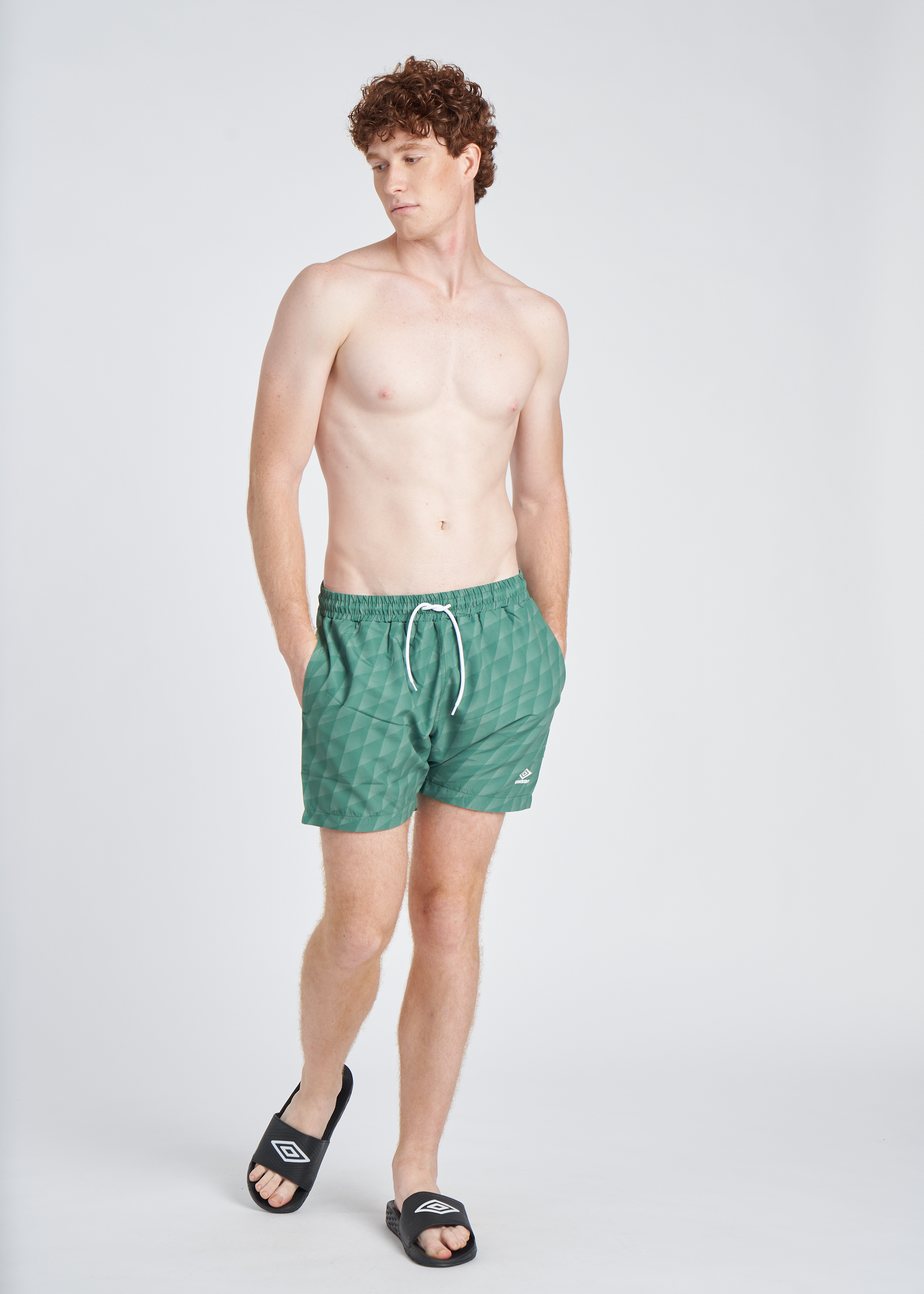 Bañador Umbro Printed Swim Short Dark Ivy