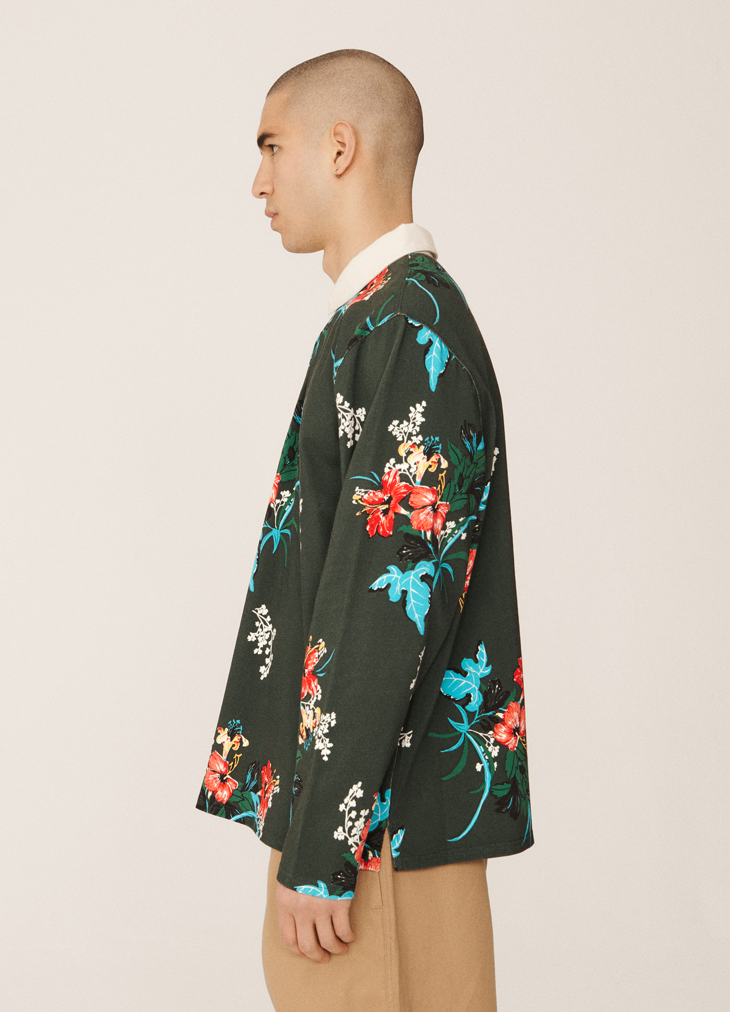 Polo Umbro YMC Aloha Print Jersey Shirt Floral Multi