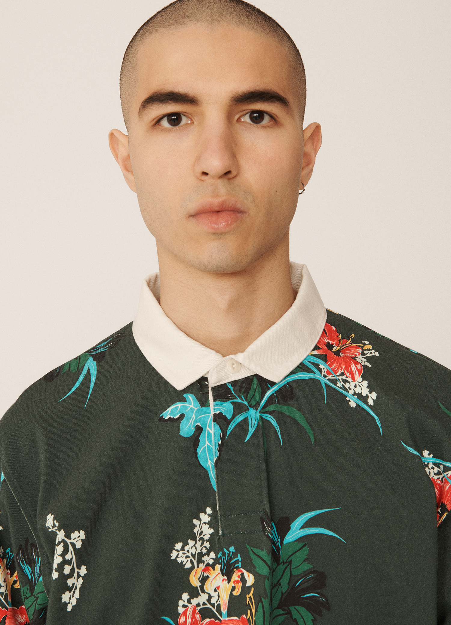 Polo Umbro YMC Aloha Print Jersey Shirt Floral Multi