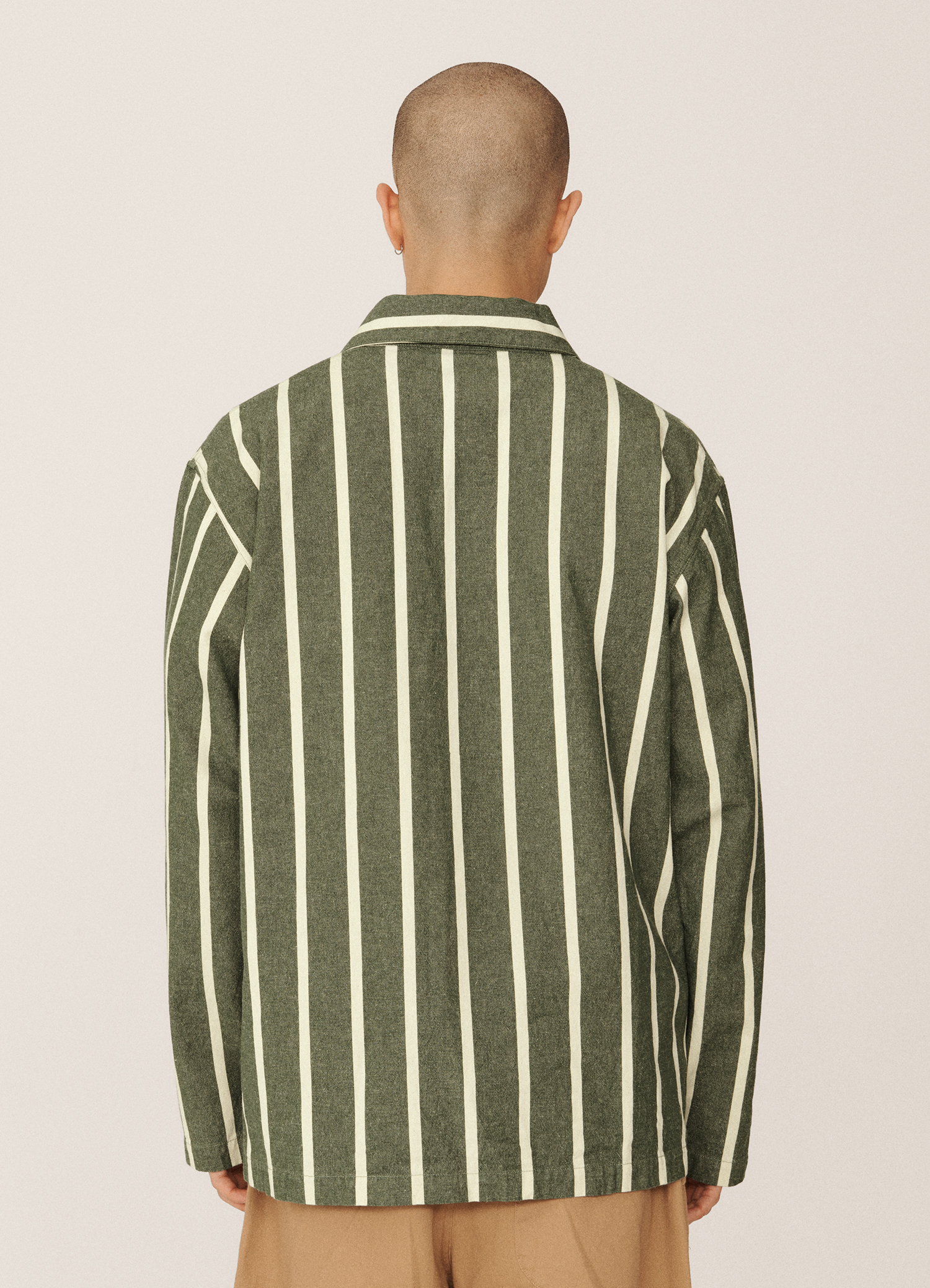 Chaqueta Umbro YMC Striped Refs Jacket Rain Forest / Cannoli Cream