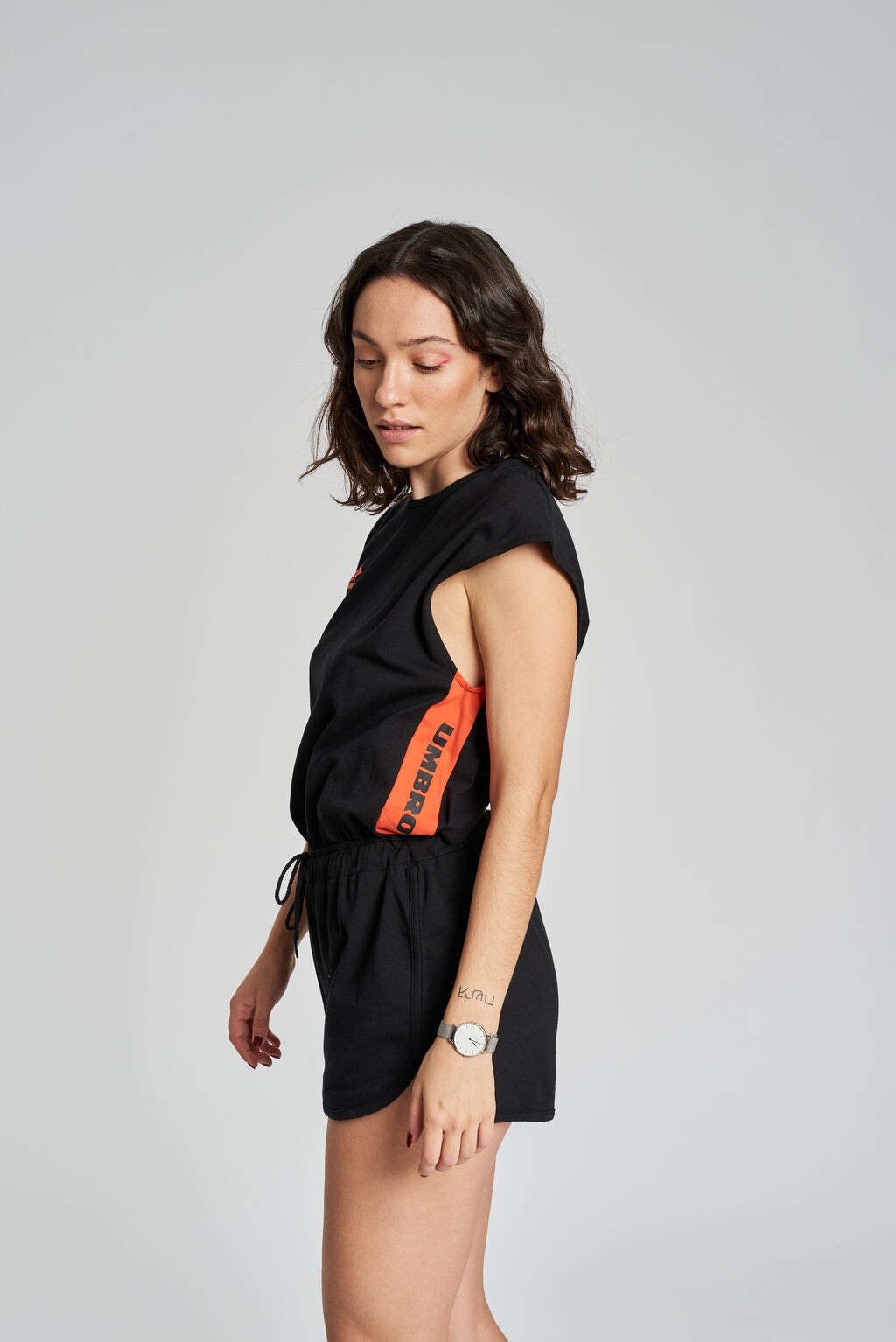 Body Umbro Alba All in One Suit Black / Tigerlily