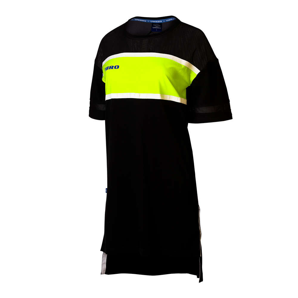 Vestido Umbro Alto Dress Black / Brigt White / Safety Yellow