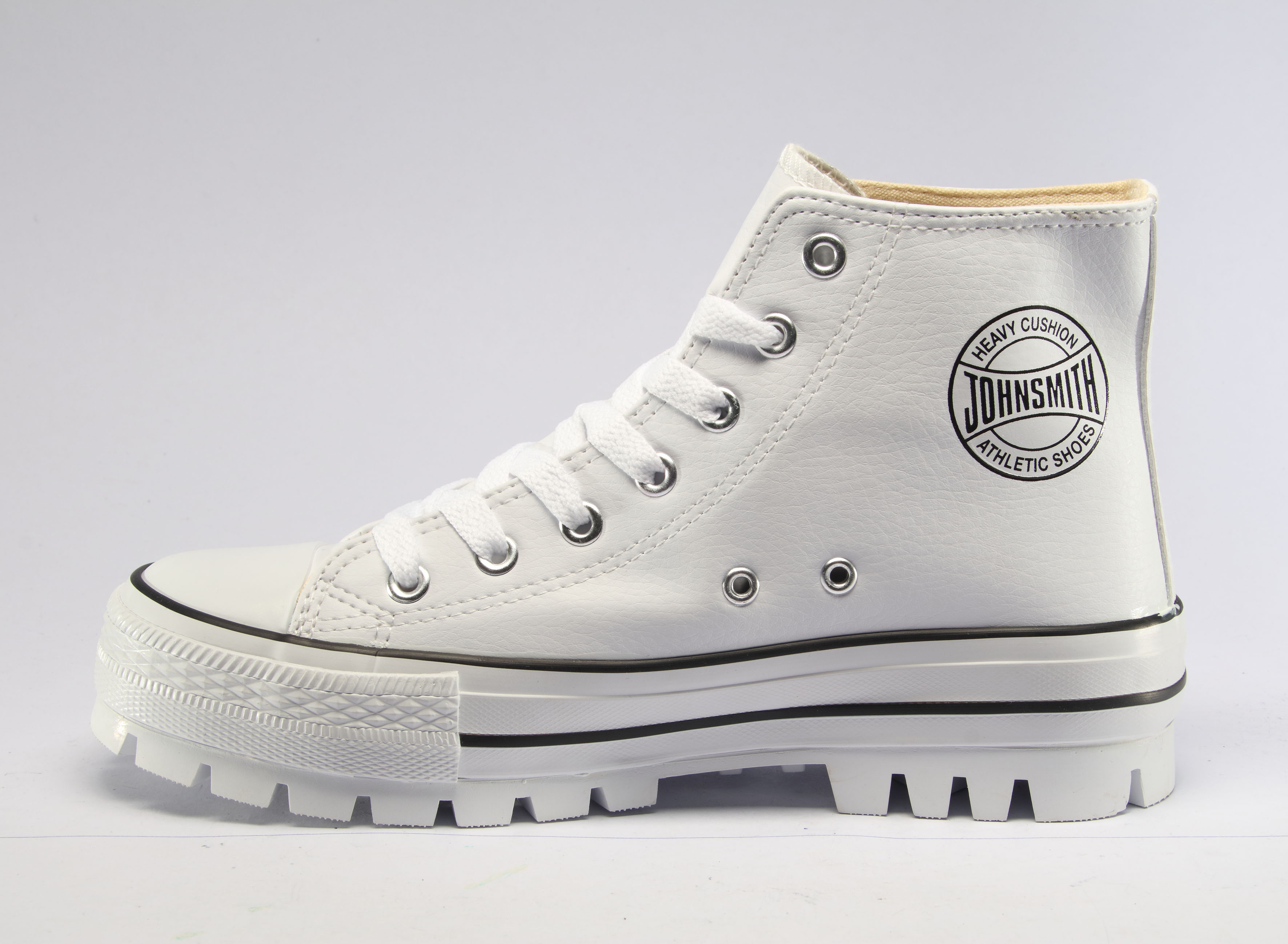 Zapatilla John Smith Leman Piel Blanco