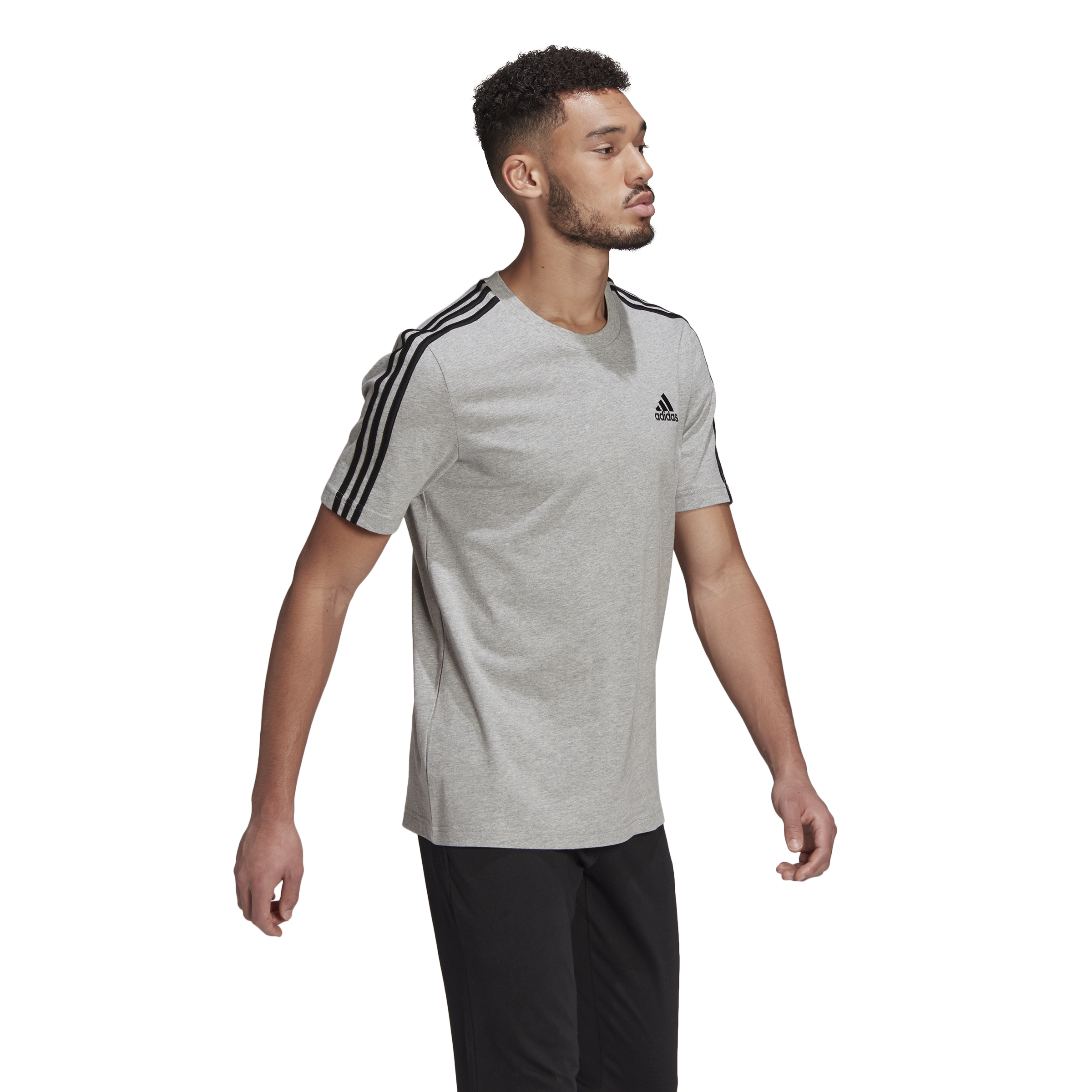 Camiseta Adidas Essentials Gris