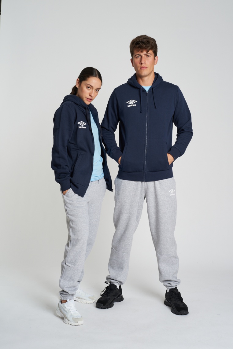 PANTALÓN UMBRO FLEECE JOGGER GREY MARL / WHITE