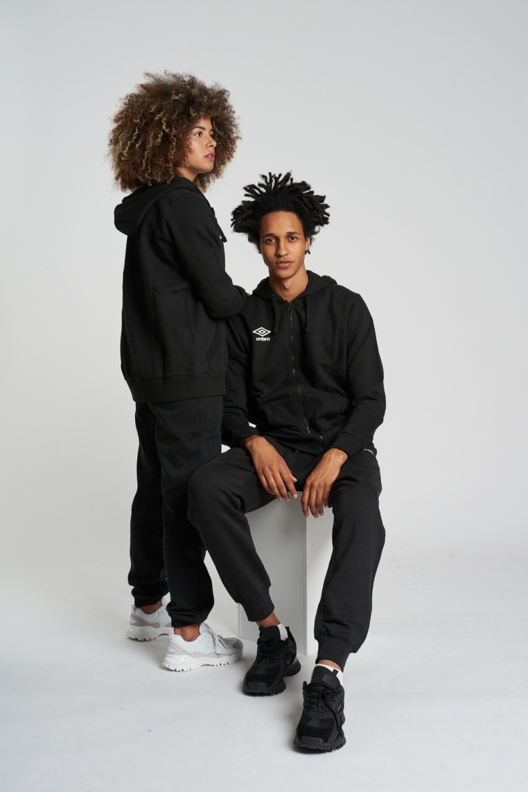 Chaqueta Umbro Wardrobe Zip Hoodie Small Logo Black / White