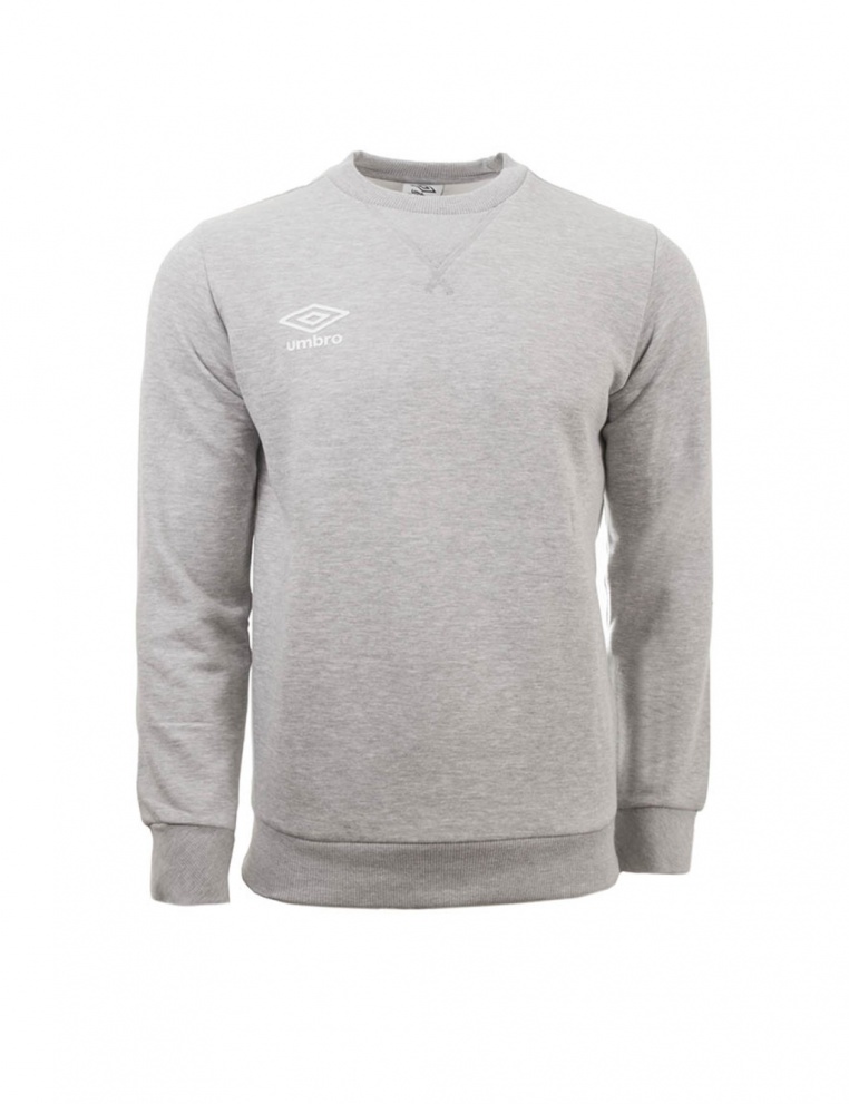 SUDADERA UMBRO FLEECE SMALL LOGO SWEAT GREY MARL / WHITE