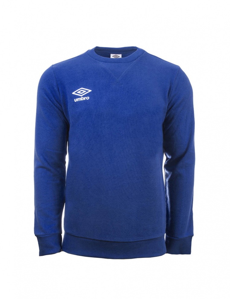 SUDADERA UMBRO FLEECE SMALL LOGO SWEAT ROYAL / WHITE