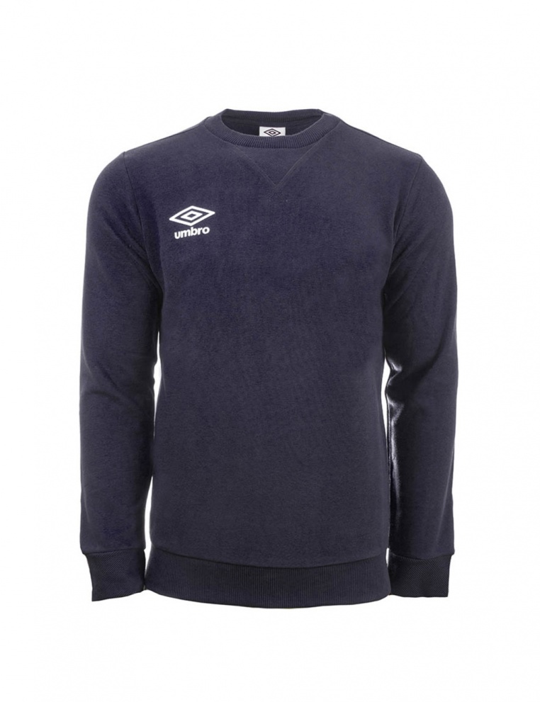 FLEECE SMALL LOGO SWEAT DARK NAVY / WHITE