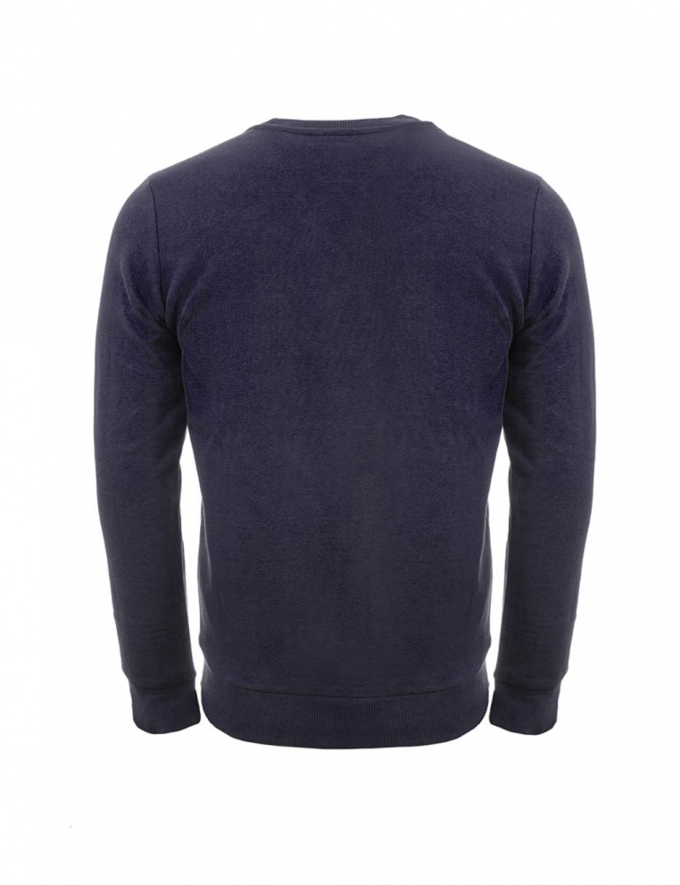 FLEECE SMALL LOGO SWEAT DARK NAVY / WHITE