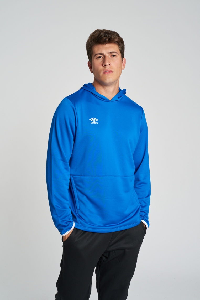 SUDADERA HOODED TOP AZUL