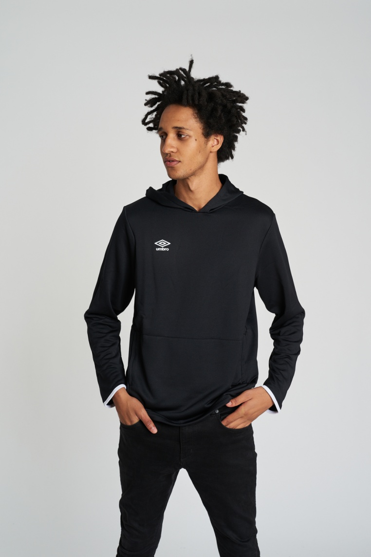 SUDADERA HOODED TOP NEGRA