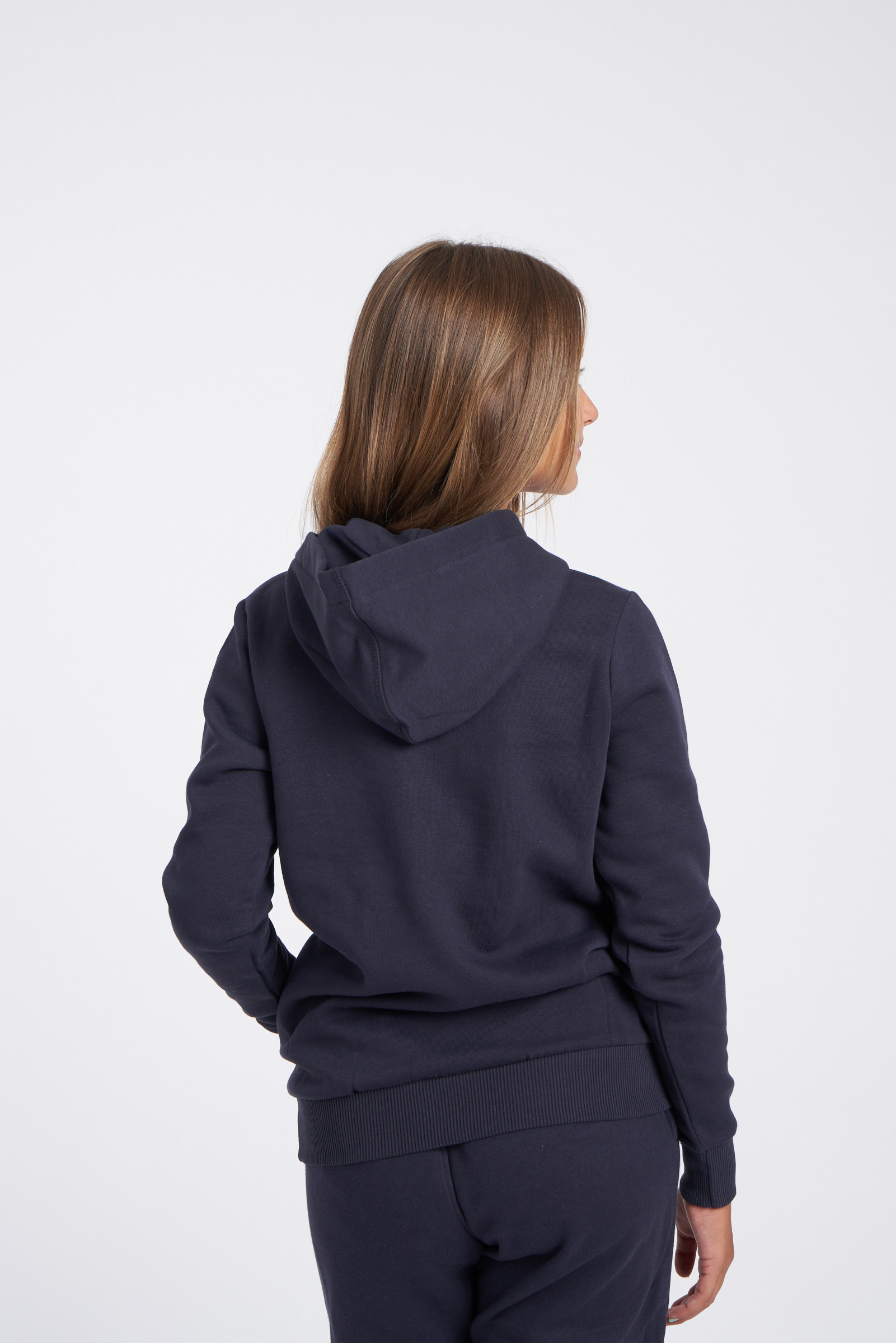 FLEECE LARGE LOGO OH HOODY JUNIOR DARK NAVY / WHITE