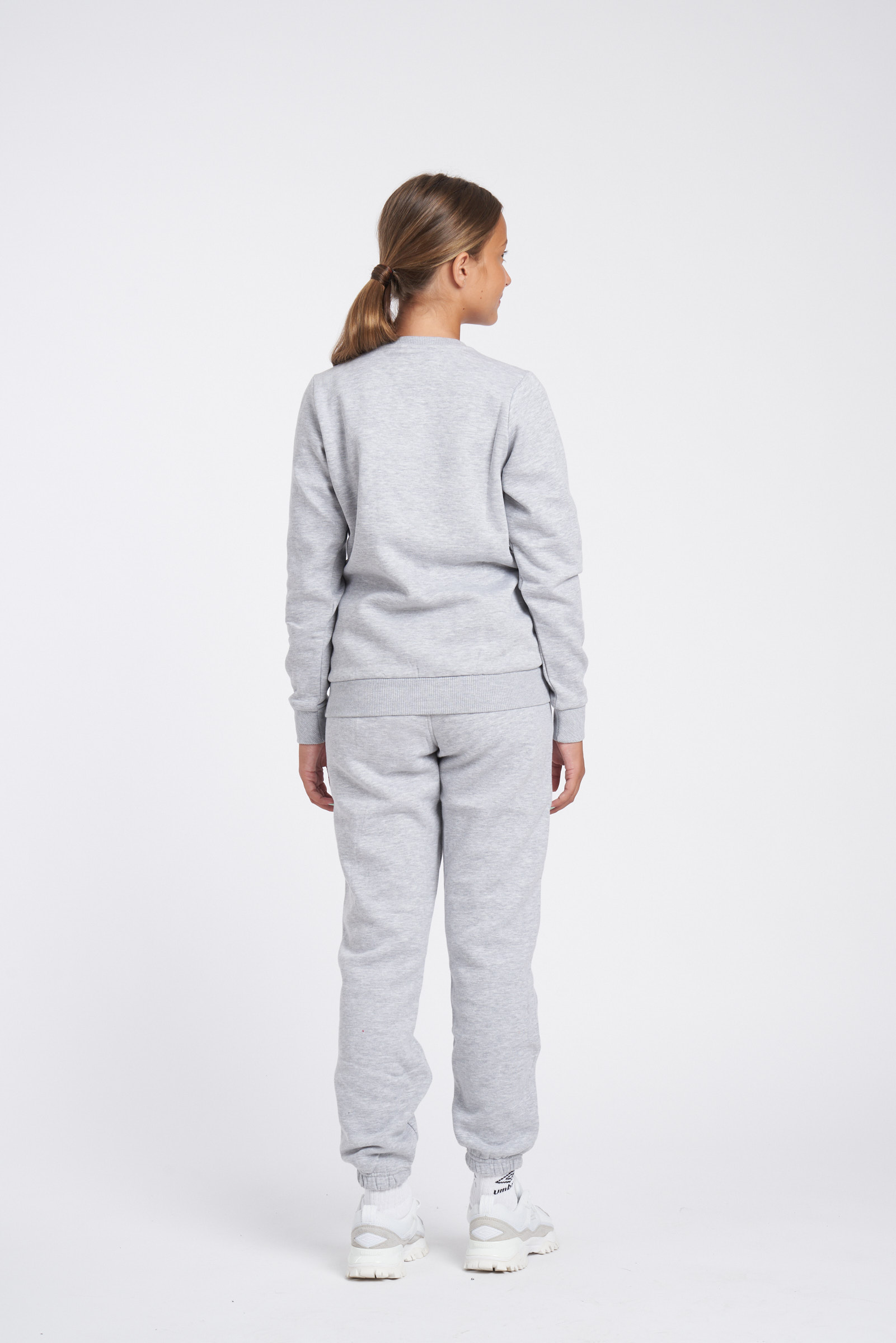 FLEECE JOGGER JUNIOR GREY MARL / WHITE