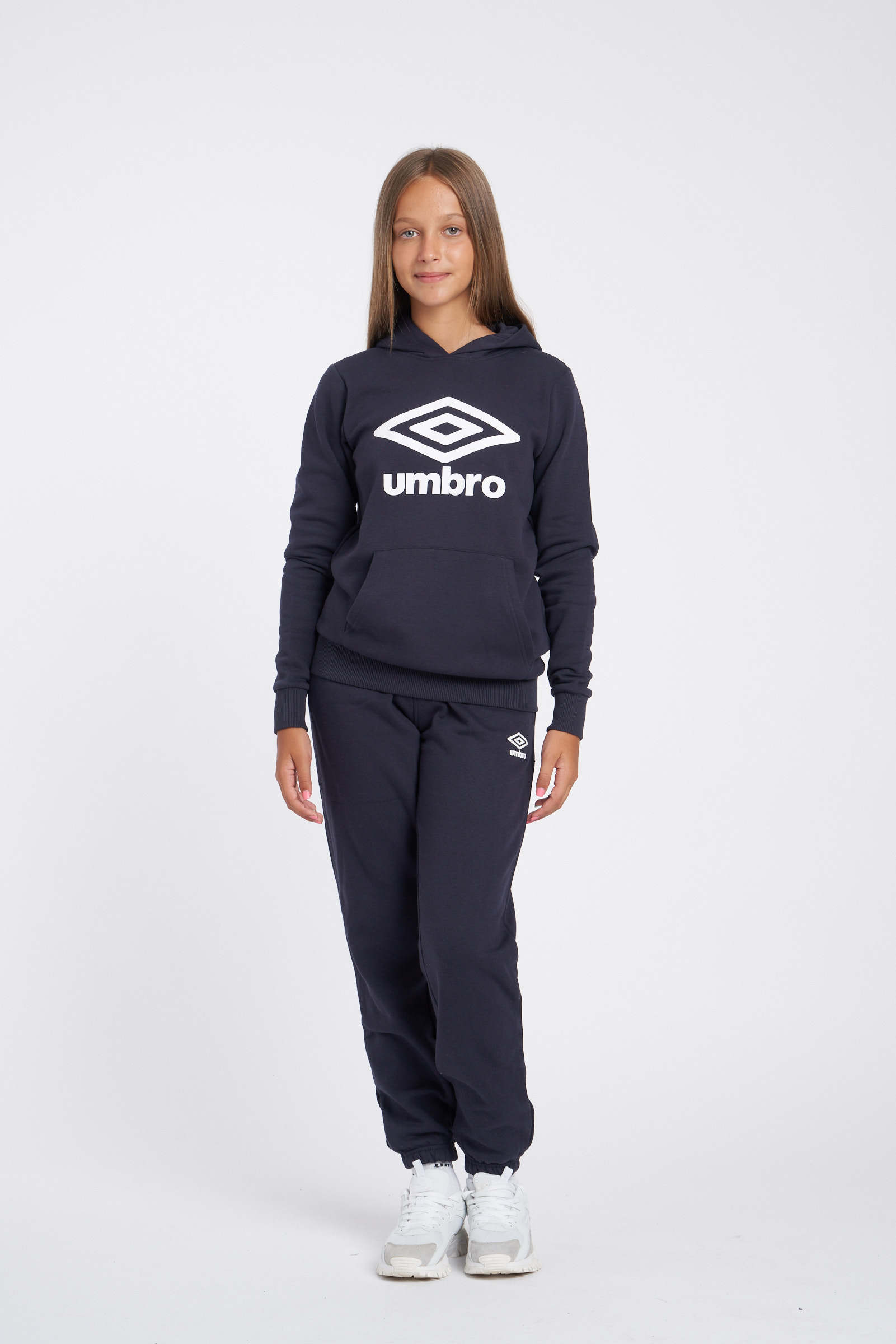 FLEECE JOGGER JUNIOR DARK NAVY / WHITE