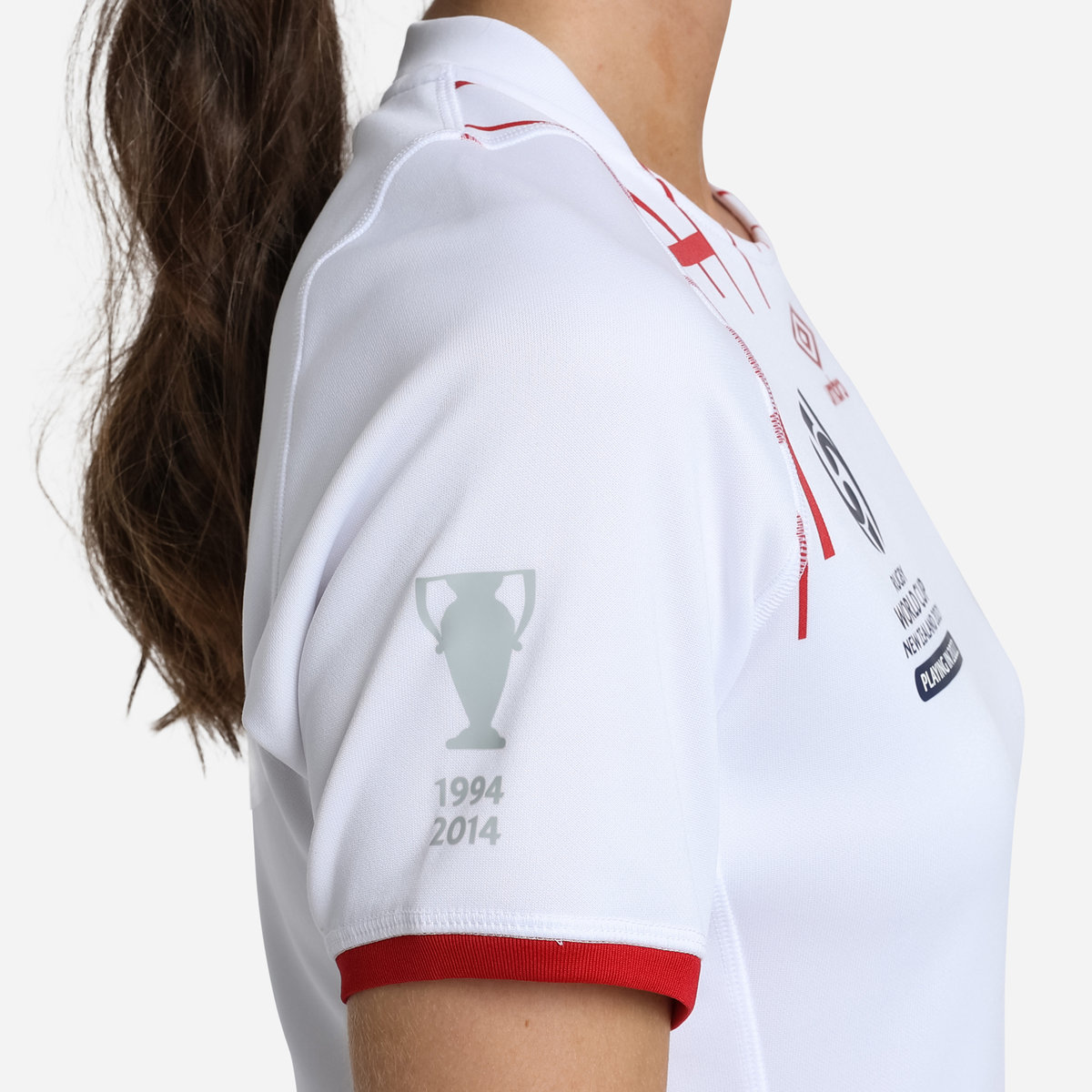 Camiseta Umbro England Rugby 22/23 Red Roses WRWC Home Replica Jersey