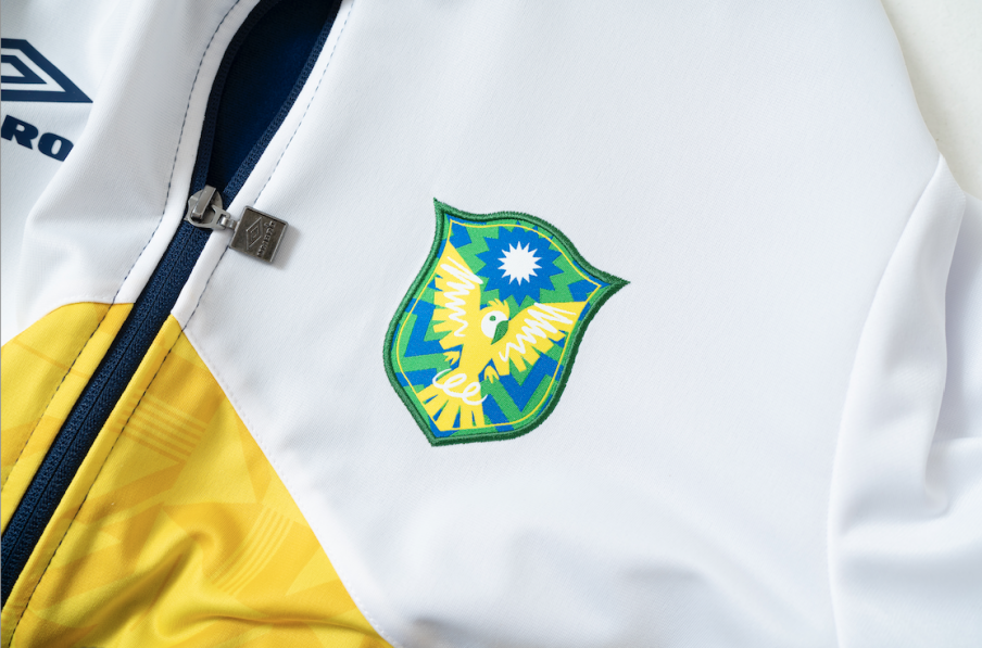 Chaqueta Umbro Track Top - Brazil Medieval Blue / Brilliant White / Cyber Yellow