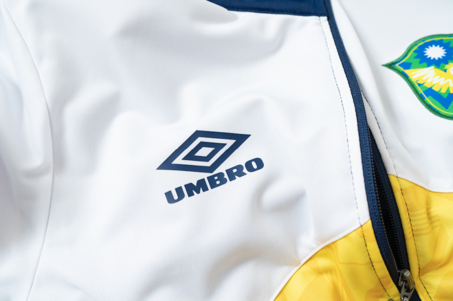 Chaqueta Umbro Track Top - Brazil Medieval Blue / Brilliant White / Cyber Yellow
