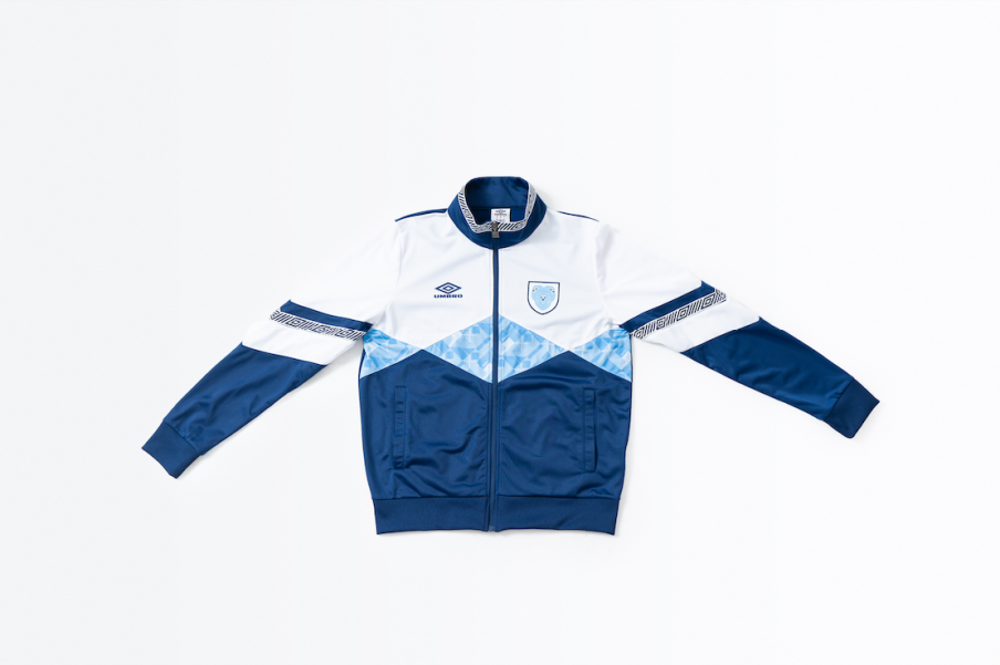 Chaqueta Umbro Track Top - England Medieval Blue / Brilliant White / Vista Blue