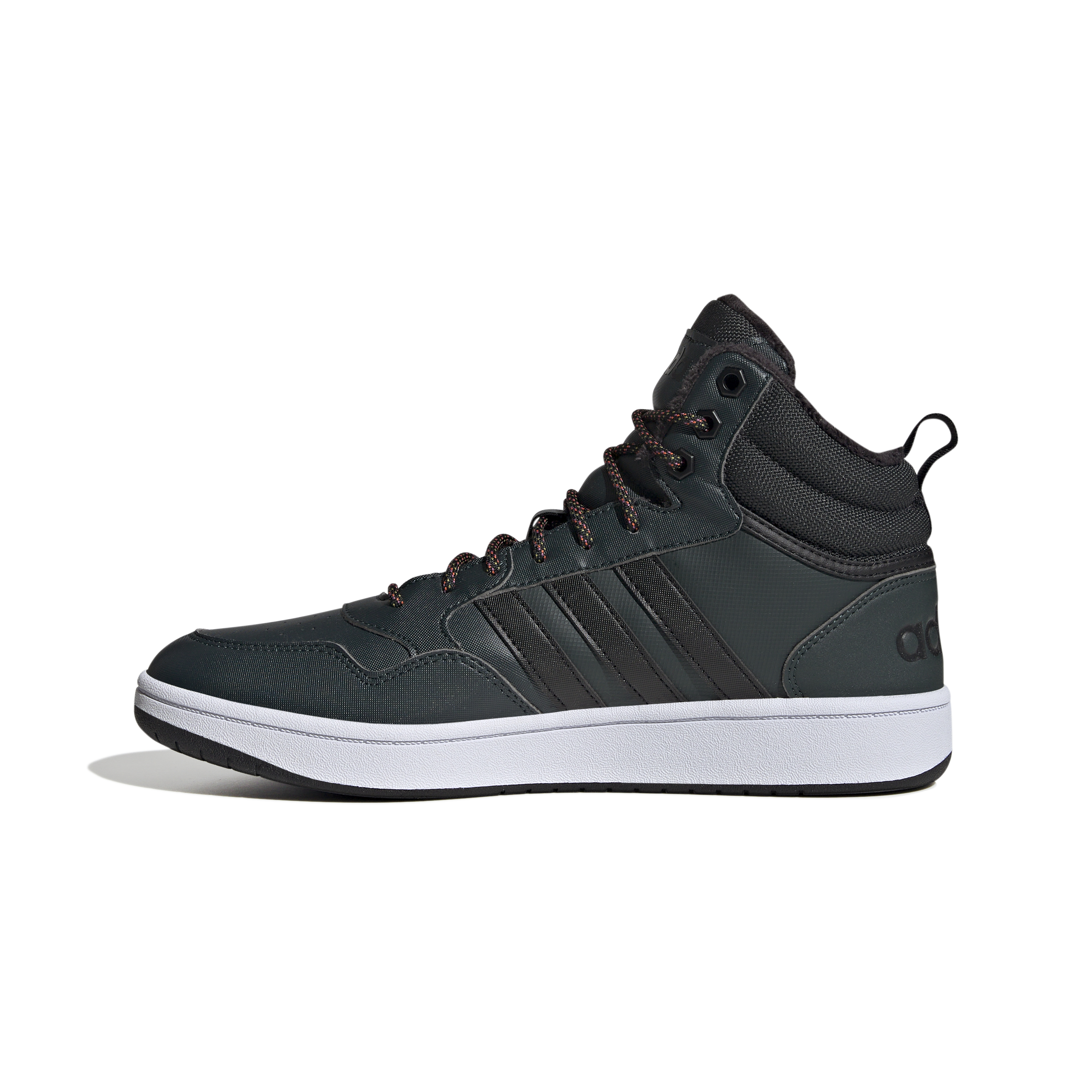 Zapatilla Adidas Hoops 3.0 Mid Negra