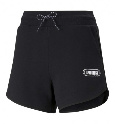 Short Puma Rebel 4" High Waist Negro