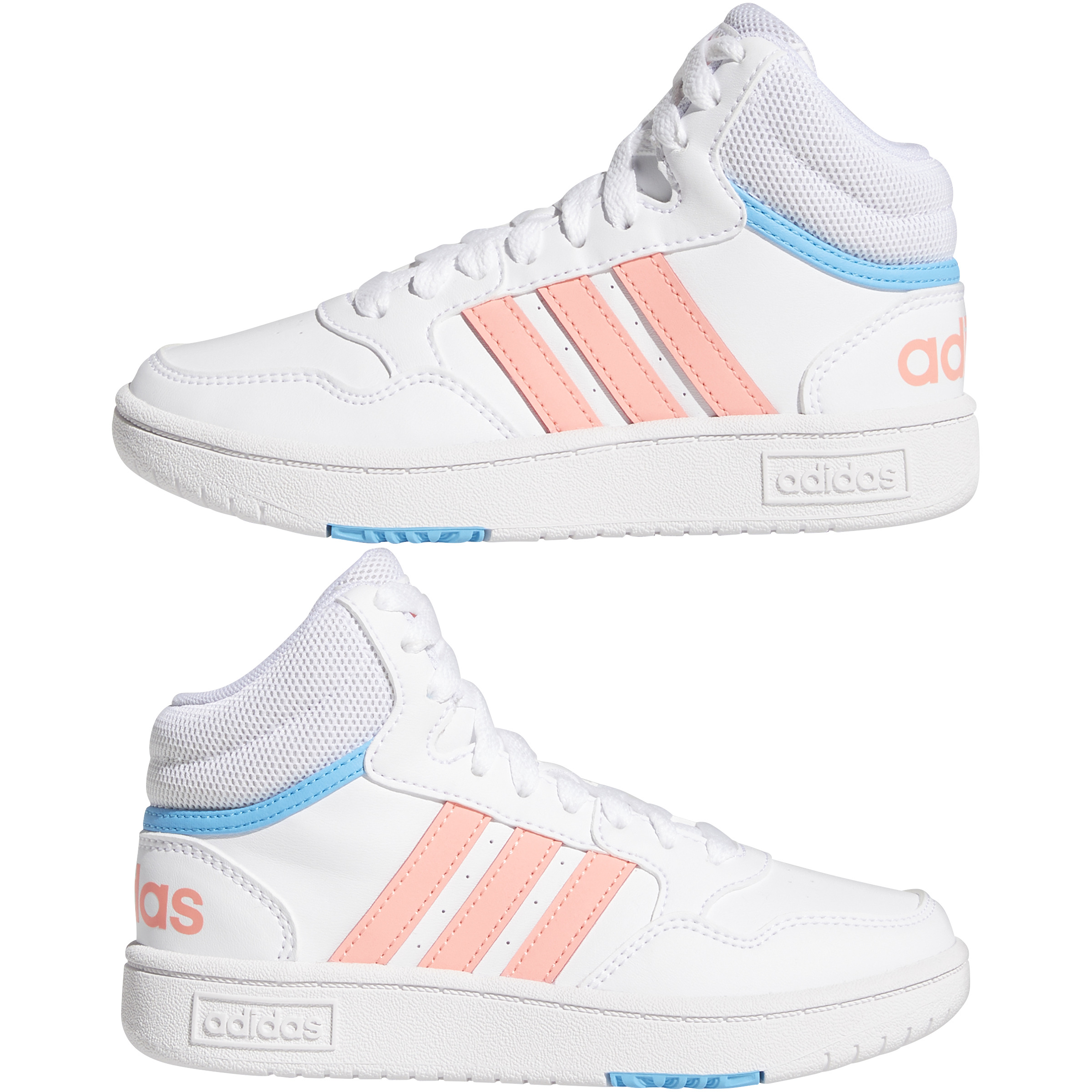 Zapatilla Adidas Hoops Mid 3.0 Blanca