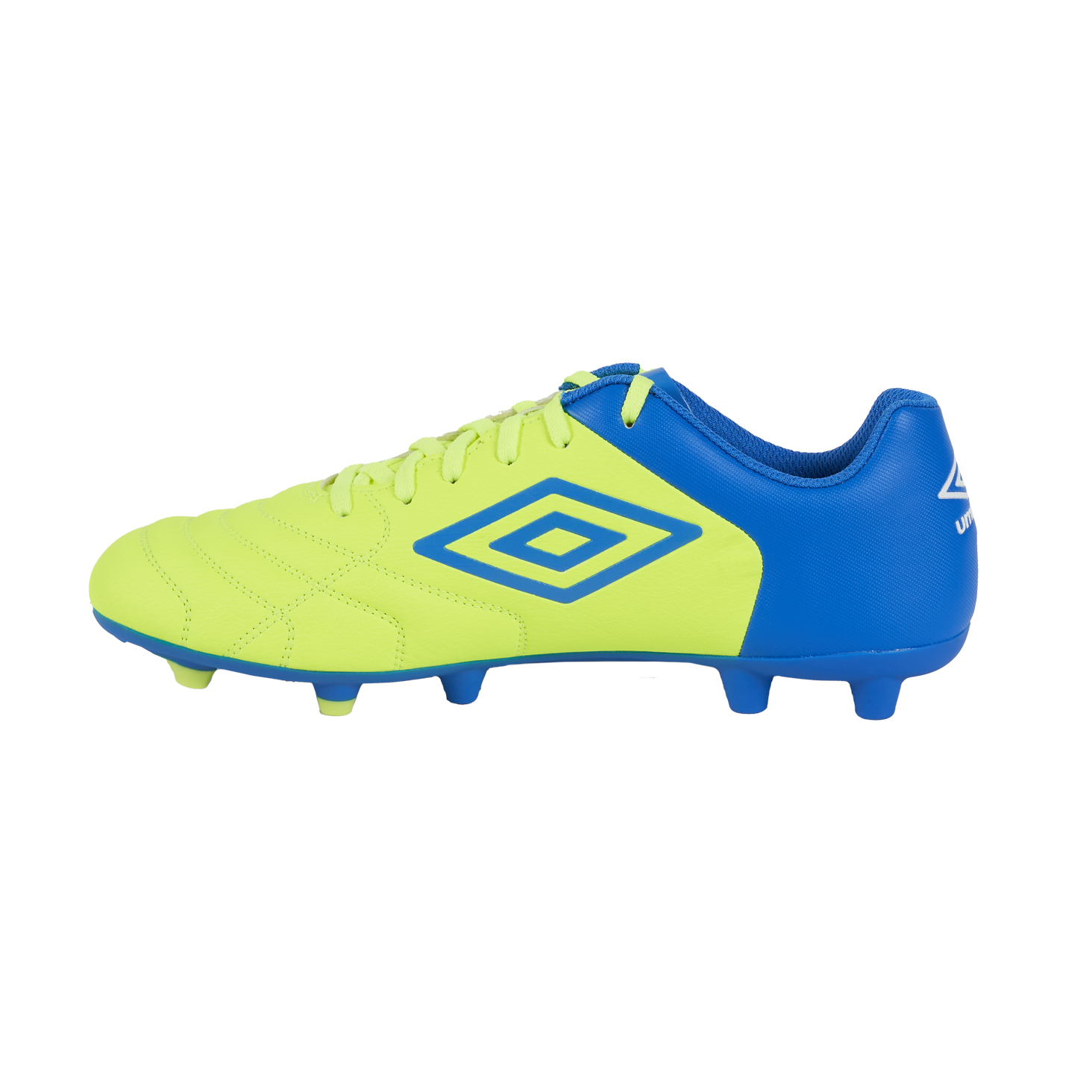 Bota de Fútbol Umbro Classico XI FG Safety Yellow / Regal Blue / White - JNR